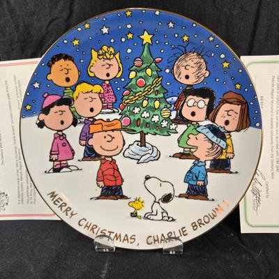 Danbury Mint Snoopy Plate