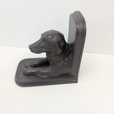 Wooden Dog Bookends