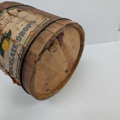 Antique Advertising Candy Bucket Ox-Heart Chocolate Drops