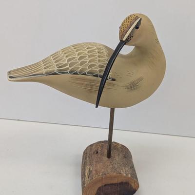 Sandpiper Wood Hand Carved & Painted