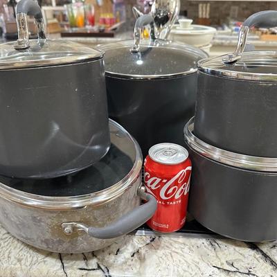 Kitchen lot -4 - Analon Pots & Pans