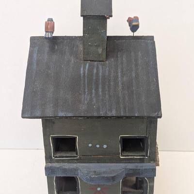 Wooden Birdhouse Removable Top