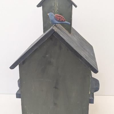 Wooden Birdhouse Removable Top