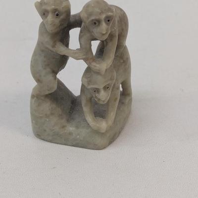 Soapstone Carved Monkeys