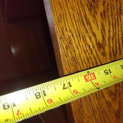 Wooden Lighted Bookcase- Approx 32" Wide, 17" Deep, 75" Tall
