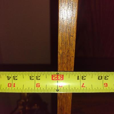 Wooden Lighted Bookcase- Approx 32" Wide, 17" Deep, 75" Tall