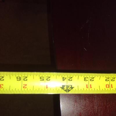 Laminate Finish Work Desk- Approx 46" Wide, 24 1/2" Deep, 28 1/4" Tall (No Contents Included)