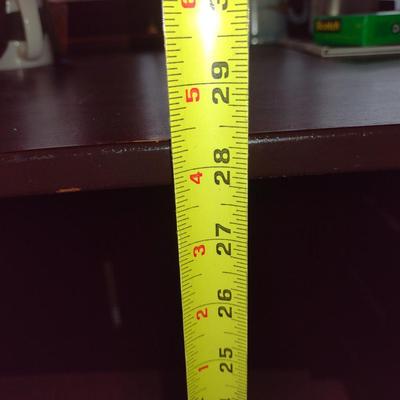 Laminate Finish Work Desk- Approx 46" Wide, 24 1/2" Deep, 28 1/4" Tall (No Contents Included)