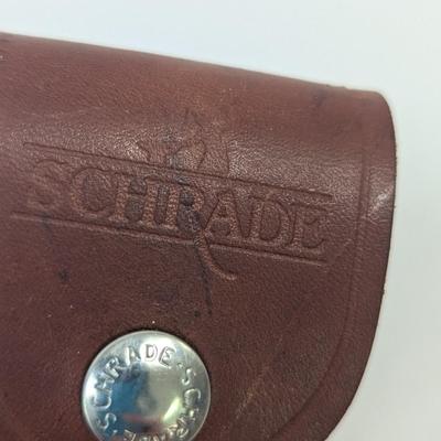 Schrade Scrimshaw Frank Giorgianni Folding Knife With Sheath