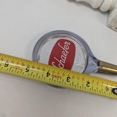 Rheingold Extra Dry Lager Beer & Schaefer Beer Tap Handles