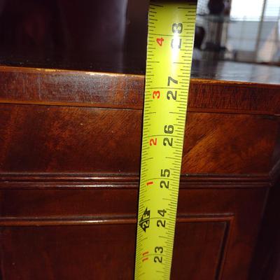 Pair of Wooden Triple Tier Side/Accent Tables- Approx 24" x 20" x 27 1/4" Tall