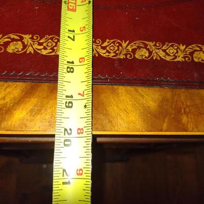 Pair of Wooden Triple Tier Side/Accent Tables- Approx 24" x 20" x 27 1/4" Tall