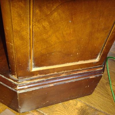 Pair of Wooden Triple Tier Side/Accent Tables- Approx 24" x 20" x 27 1/4" Tall