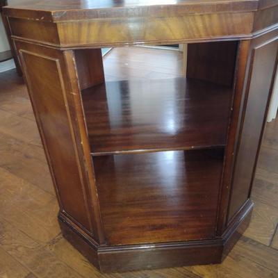 Pair of Wooden Triple Tier Side/Accent Tables- Approx 24" x 20" x 27 1/4" Tall