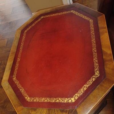 Pair of Wooden Triple Tier Side/Accent Tables- Approx 24" x 20" x 27 1/4" Tall
