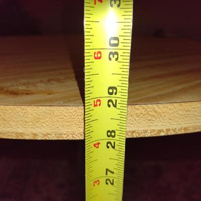 Laminate Top Table with Chrome Base- Approx 29 3/4" in Diameter, 29" Tall
