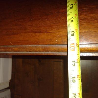 Reproduction by Norris (Richmond, VA) Double Drop Leaf Wooden Table with Drawer