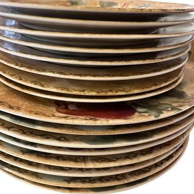 Kitchen Lot 14 - Stoneware dishes + Sterling