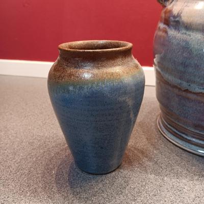 CLAY VASE AND CONTAINER
