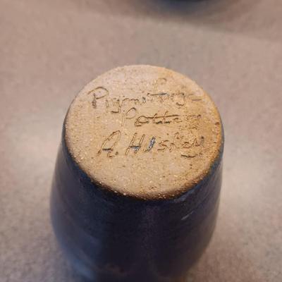 CLAY VASE AND CONTAINER