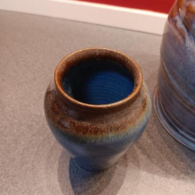 CLAY VASE AND CONTAINER