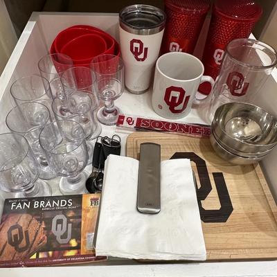 Kitchen lot - 17 - OU Theme drinkware & more