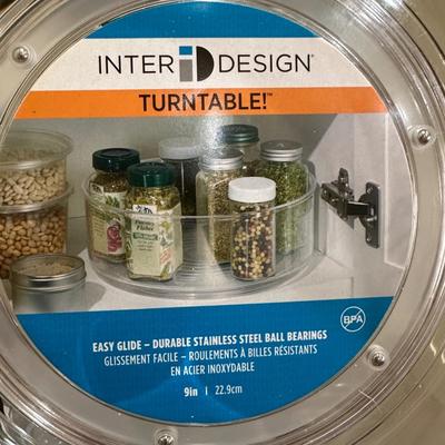 Kitchen 18 - Inter Design 'stacking Turntable swivel organizers + Oster Blender