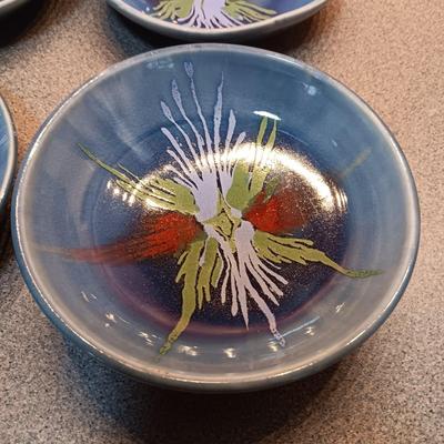 HANDMADE CLAY PLATES AND SUGAR BOWL