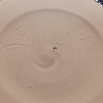 HANDMADE CLAY PLATES AND SUGAR BOWL