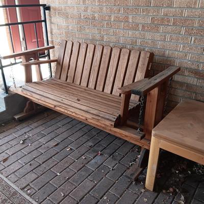 NICE QUALITY WOODEN GLIDER