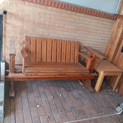 NICE QUALITY WOODEN GLIDER