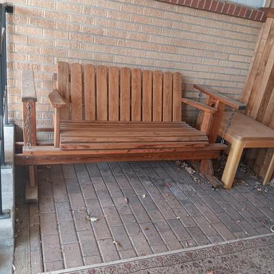 NICE QUALITY WOODEN GLIDER