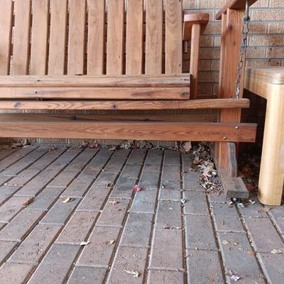 NICE QUALITY WOODEN GLIDER