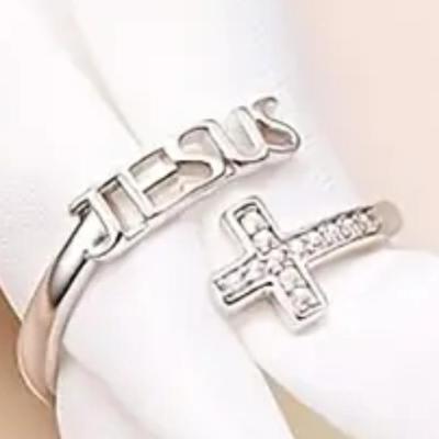 Jesus Cross Fashion Ring
