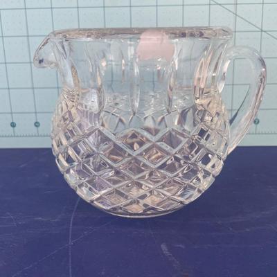 Small glass pitcher