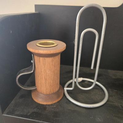 Candle stick and photo holder