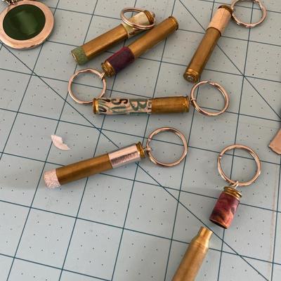 Keychains and necklaces
