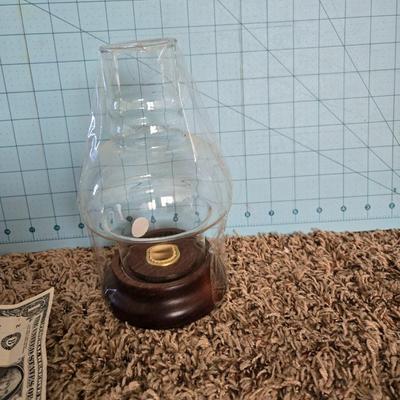 Wood base lantern