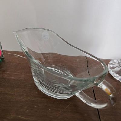 Glass gravy boat