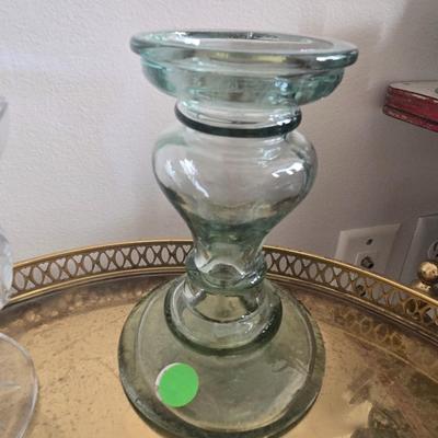 Glass candle stick