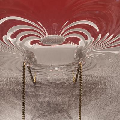 IRONSTONE INDIAN PITCHER, FOOTED GLASS PLATTER AND SMALL TEAPOT