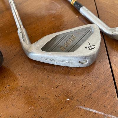 3 golf clubs