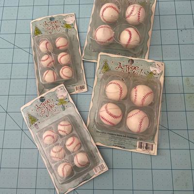 Small baseball ornaments