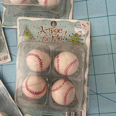 Small baseball ornaments