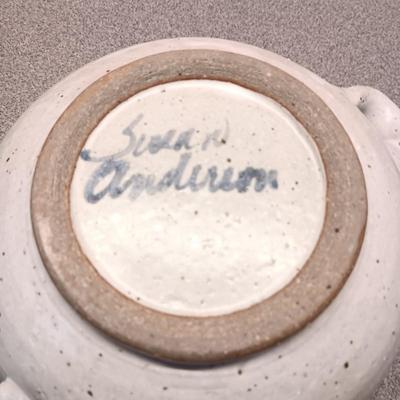 SIGNED CLAY SERVING PIECES
