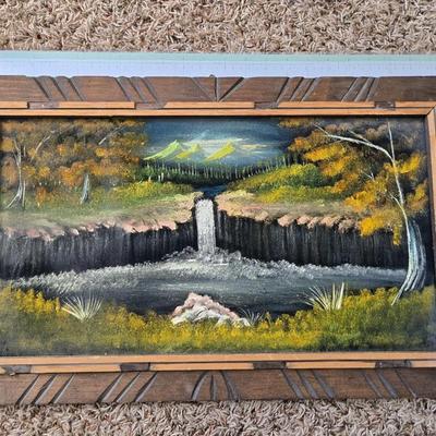 Paint on velvet art