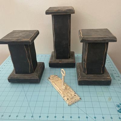Planter stands and key hook