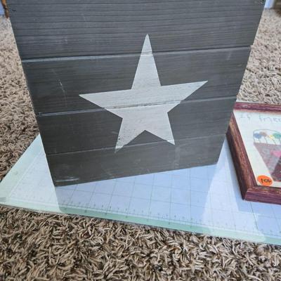 Star box and framed art