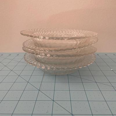 4 diamond cut bowls