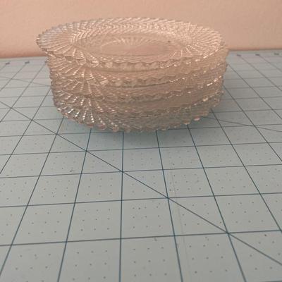 5 diamond cut saucers
